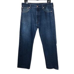 Levi’s 501 Jeans Mens Size 34/29 Button Fly Distress Denim Classic Comfort